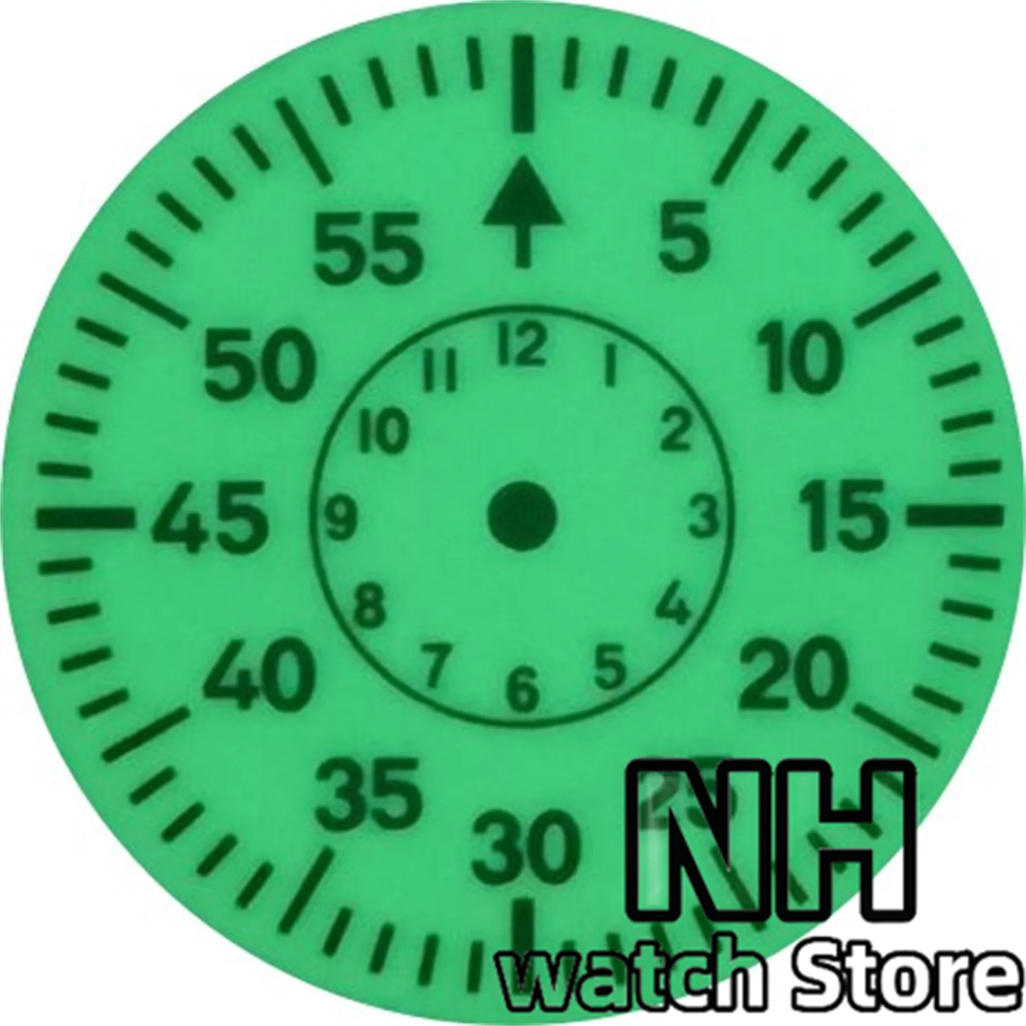 NH 29mm Watch Dial all-Luminous Dial Fits NH35 NH36 NH38 Miyota 8215 8205 DG 2813 3804 ETA2824 2836 PT5000 Movement