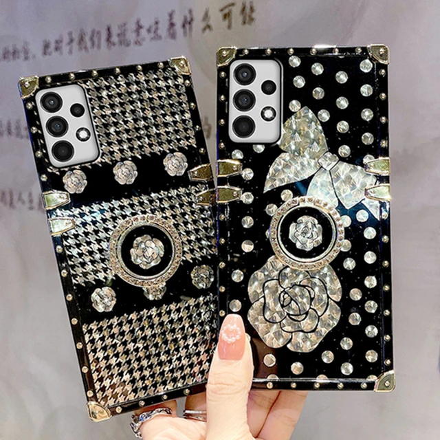 Luxury Rose Glitter Phone Case for Samsung Galaxy Note 20 10 S22 Plus S23  Ultra S21 Fe S20 S10 A73 5G A52 A53 A54 A34 Back Cover - AliExpress