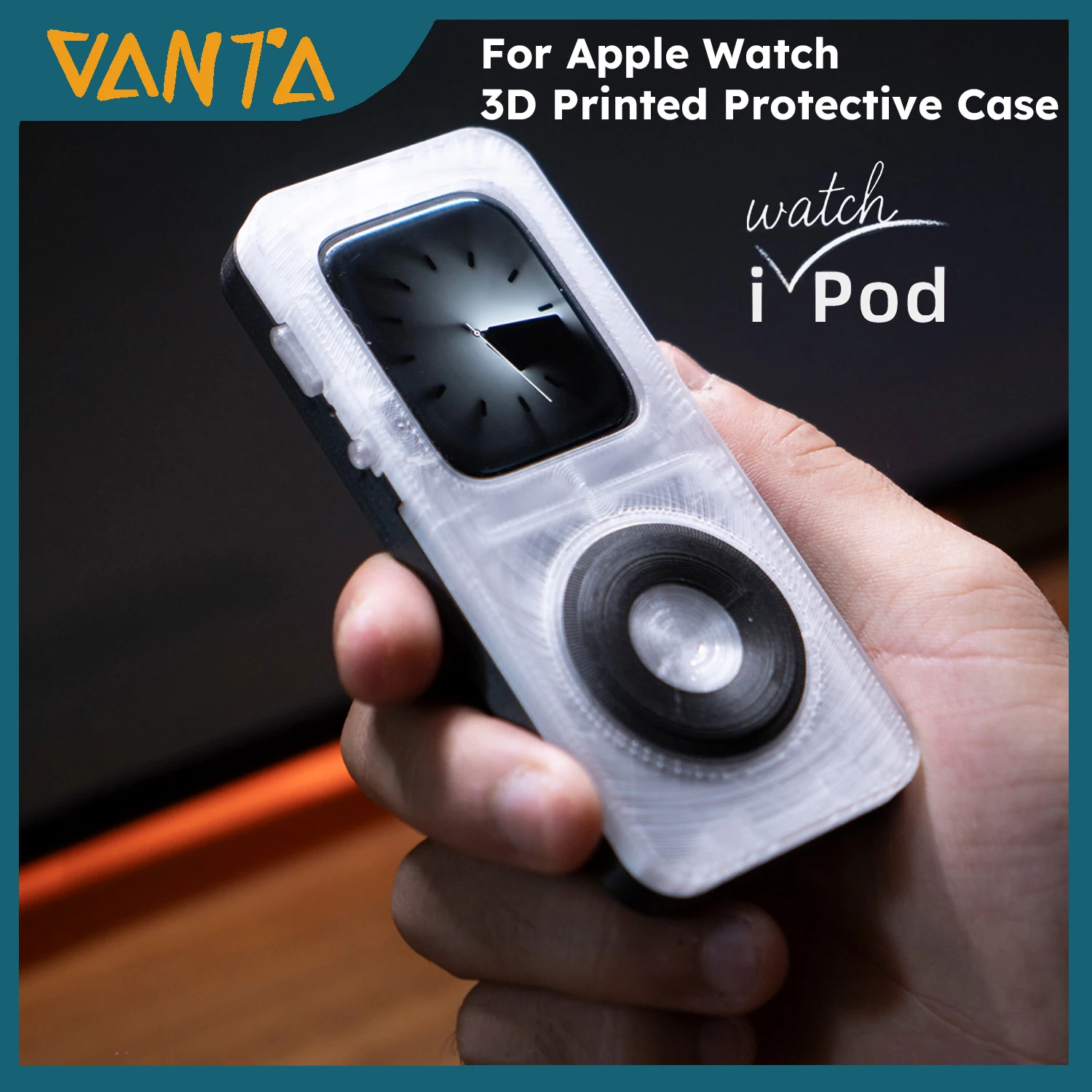 Apple Watch iWatch レトロ iPod スタイル 3D プリント保護ケース