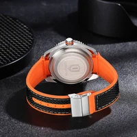 QINGXIYA-Montre à Quartz pour Homme, Bracelet en Silicone, Étanche, Shoe, Calendrier, Nouvelle Mode 2