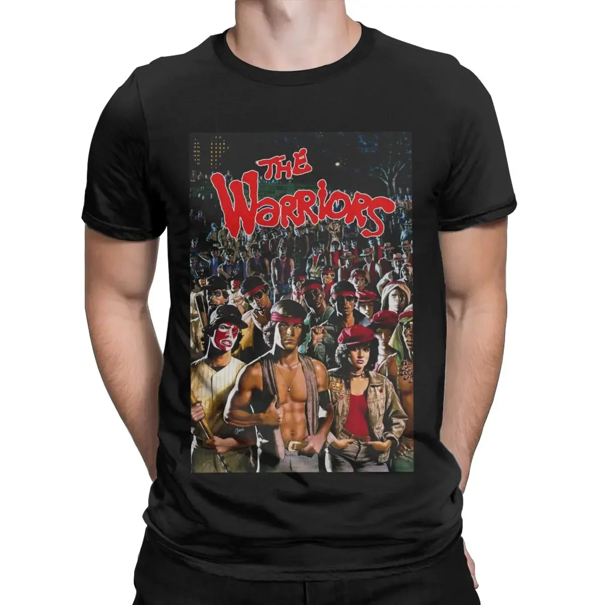 

TRound Neck Tees Short Sleeve Clothes Summer he Warriors Movie T Shirts Men Pure Cotton Funny T-Shirts graphic t shirts