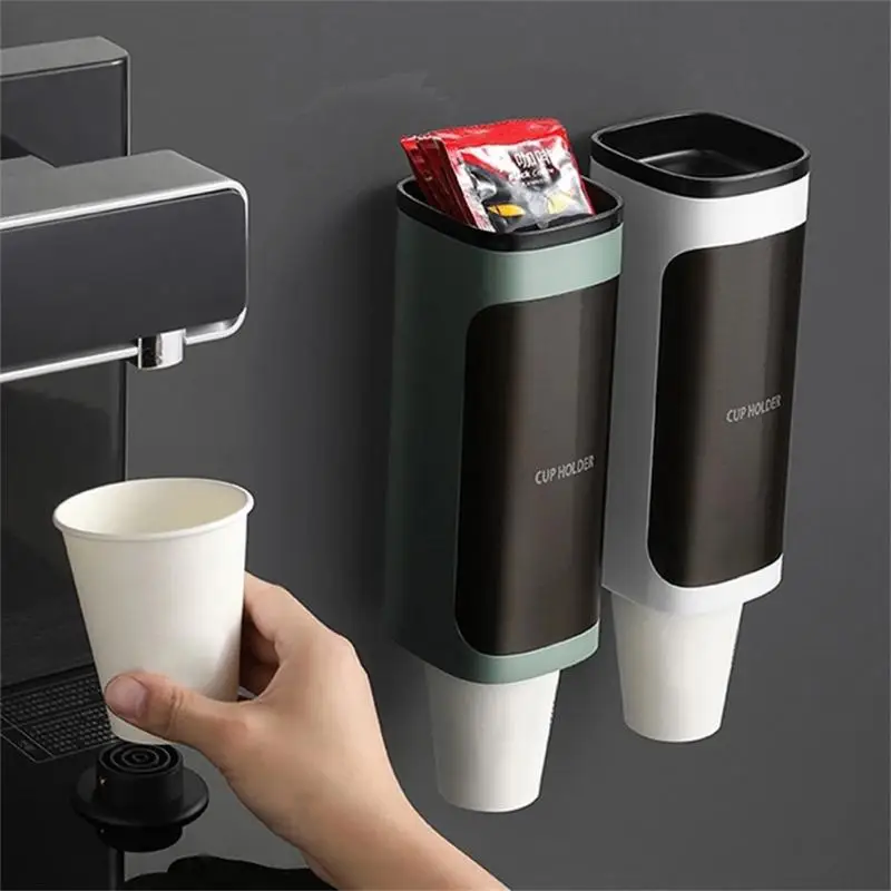 Water Dispenser Storage Paper Cup Holder Paper Cup Holder Storage Rack Taker Automatic Dropper Organizer cup storage holder paper cup dispenser