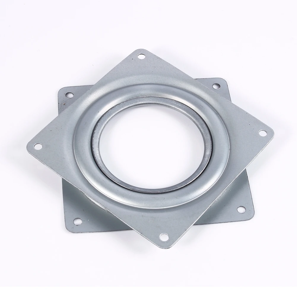 4in Galvanized Steel Rotating Plate Display Base Turntable Display Stand Desk Tool Table Turntable Rotating Stand