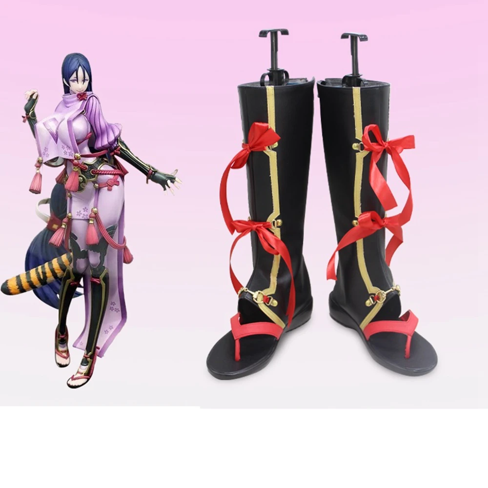 

Unisex Anime Cos Fate FGO Berserker Minamoto no Raikou Cosplay Costumes Shoes Boots Custom Size