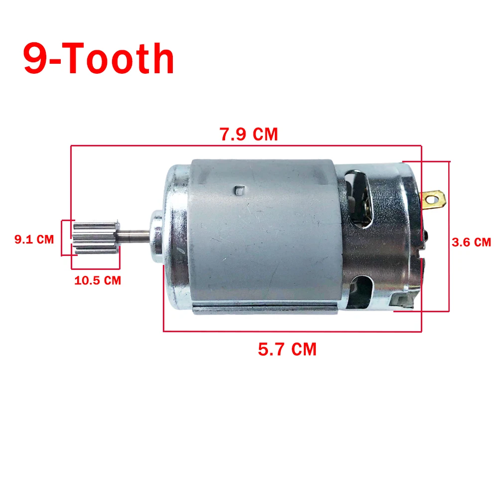 Pack De 2 Motores Eléctricos 12V 18A 40000 RPM RS550 – Repuesto Para Coches Infantiles Y Vehículos RC