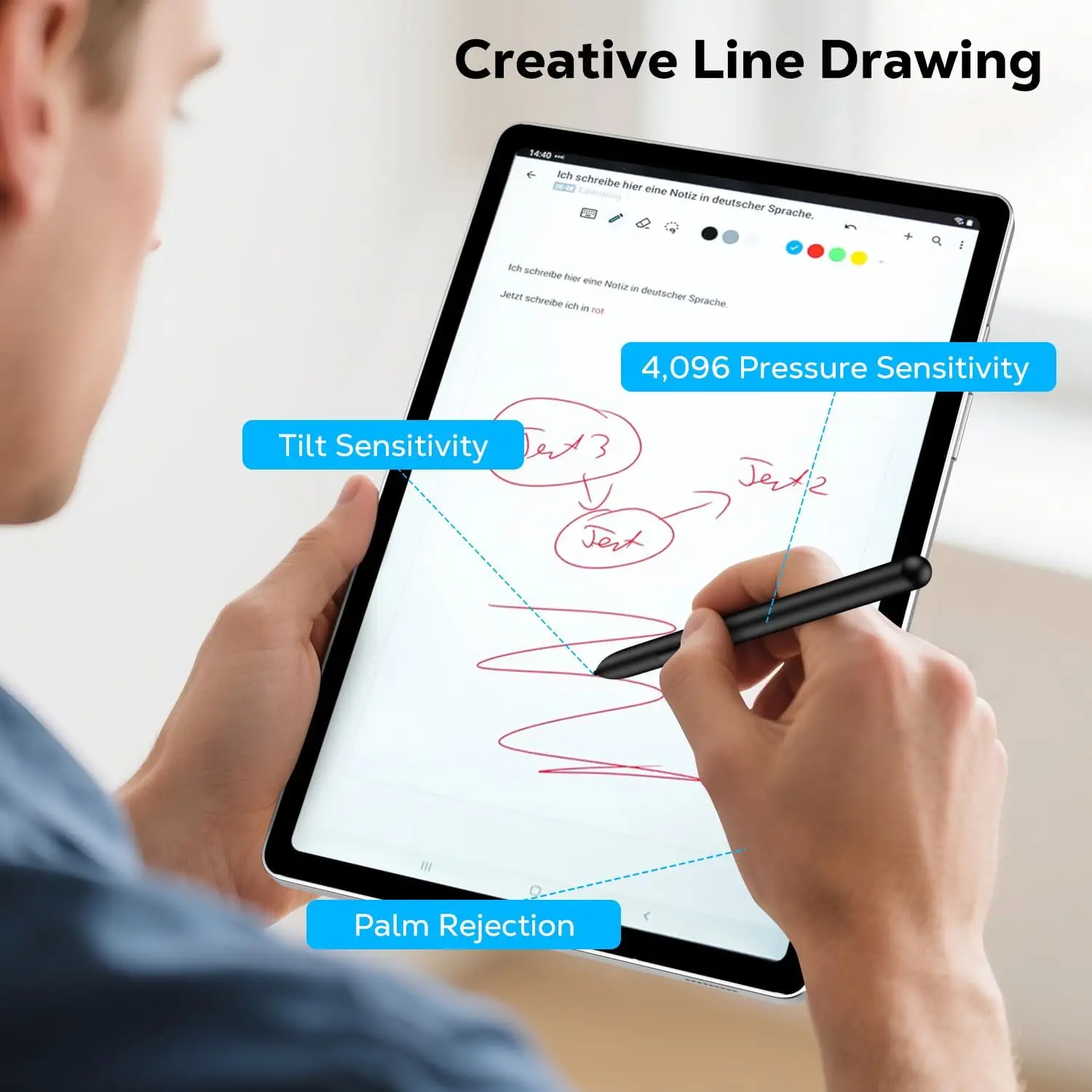 Enhanced Stylus Pen for Samsung Galaxy Tablets