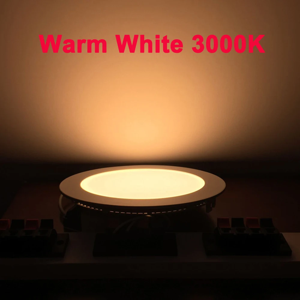 Ultra Thin Dimmable LED Downlight 3W 6W 9W 12W 18W Round LED Ceiling Recessed Panel Downlights Indoor Spot Lamp AC85~265V