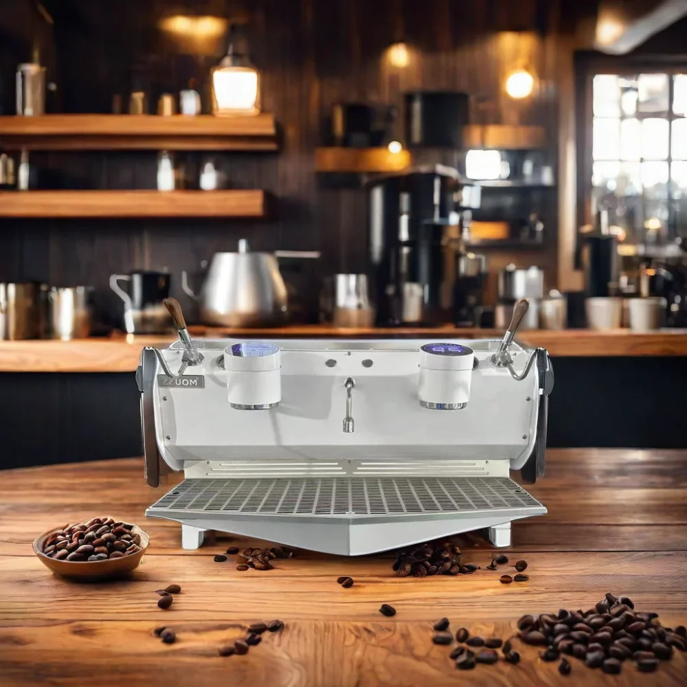 Professional Commercial Barista Cappuccino Coffee Maker China 2 group Automatic Moka Coffee Espresso Machine for Sale 6