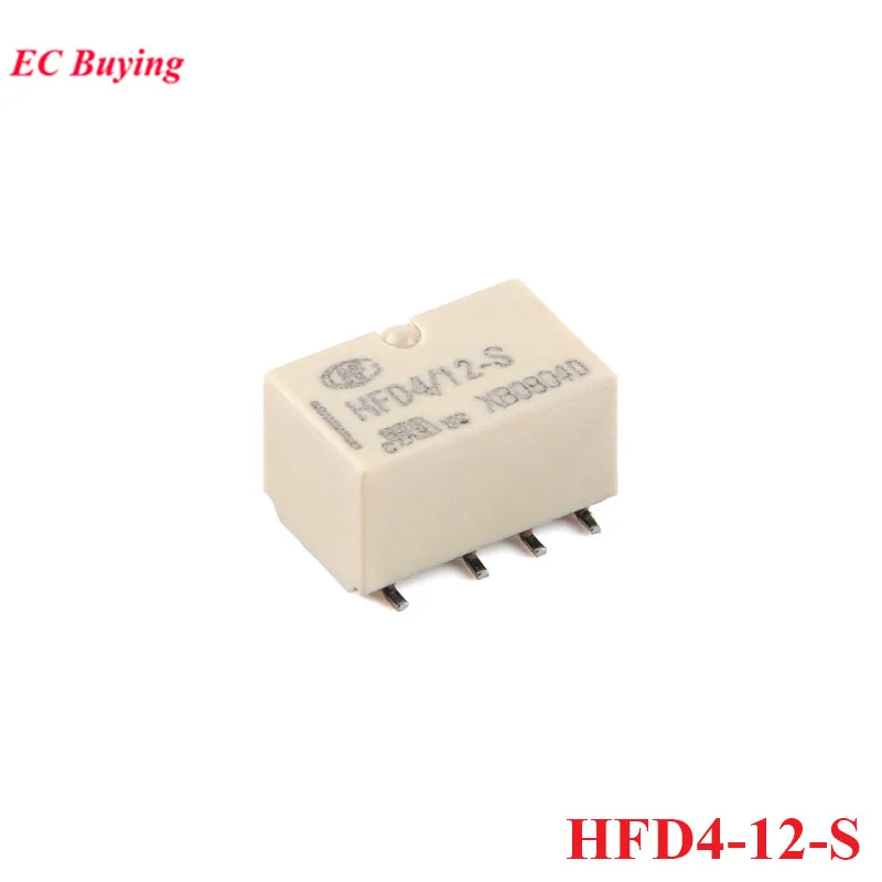 5Pcs/1pc HFD4 HFD4-S Signal Relais HFD4-3 3VDC HFD4-5 5VDC HFD4-12 12VDC HFD4-24 24VDC DC 3V 5V 12V 24V 8Pin 1A Relais Rele – Detail 10