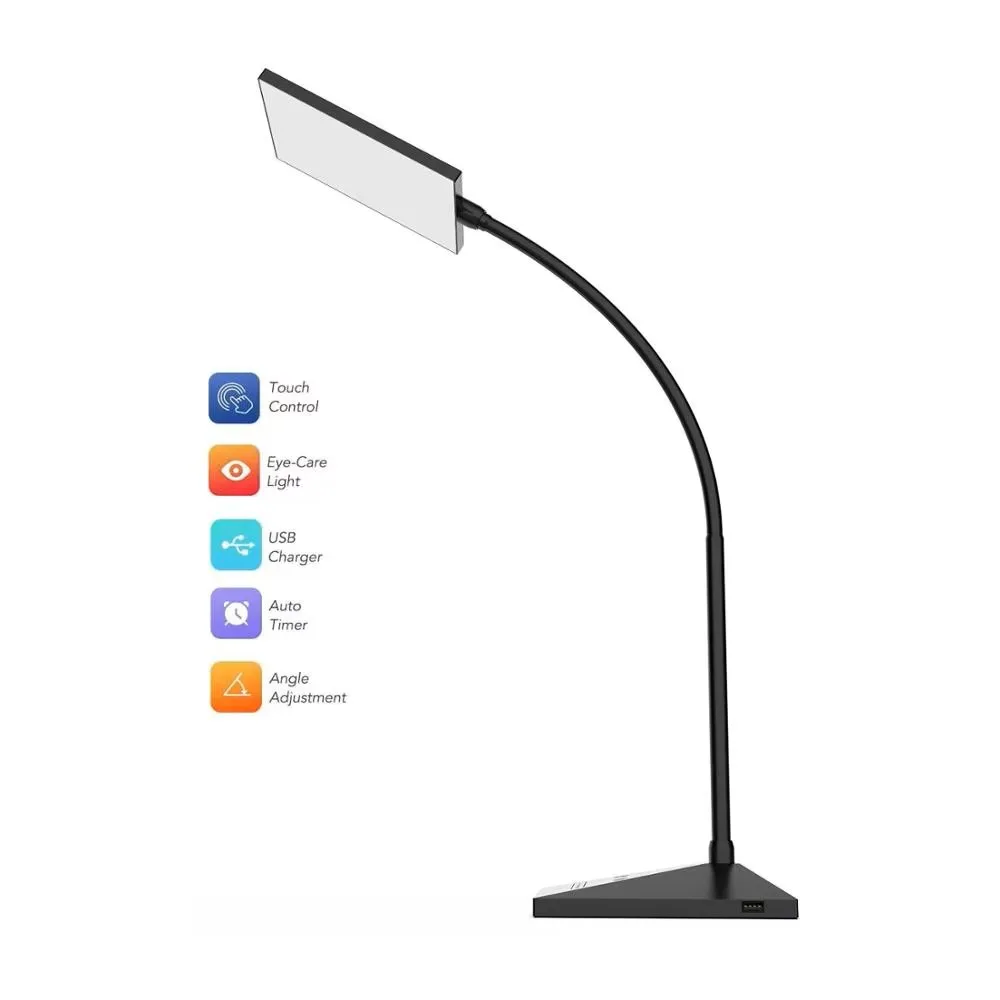 12w 72 LED Flexible Desk Lamp Touch Table Lamps For Living Room Gooseneck Desktop Dimmable Eye Protection Study Lamp Led Light 5
