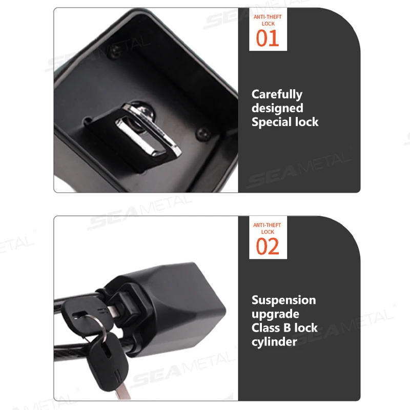 Heavy Duty Universal Car Steering Wheel Lock - Enhanced Anti-Theft Security Device