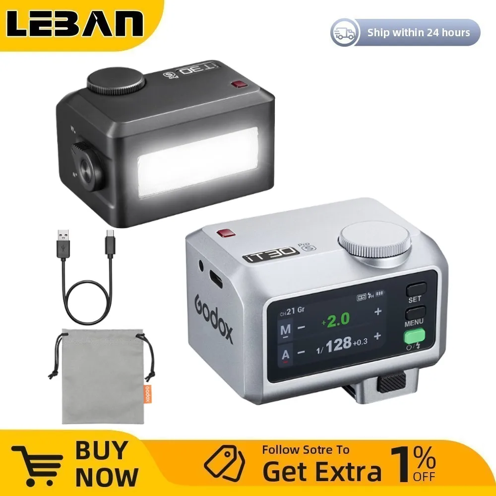 Godox iT30Pro C/N/S/F/O 2,8" Flash de bolsillo con pantalla táctil TTL Exposición automática 2.4G Inalámbrico en flash de cámara