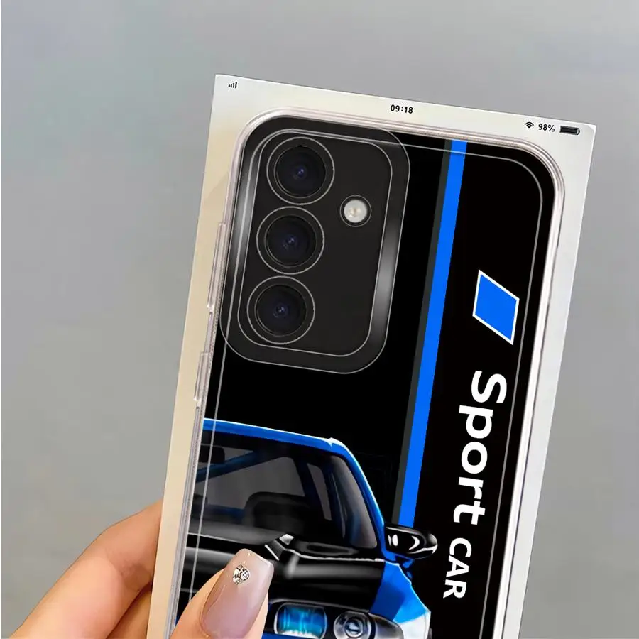Soft Cover Phone Case with Sport Car Design