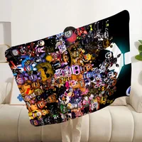 Printed Blanket Picnic Blanket Anime F-Five Nights At FreddyS Warm Blanket Soft and Comfortable Home Travel Birthday Gift 2