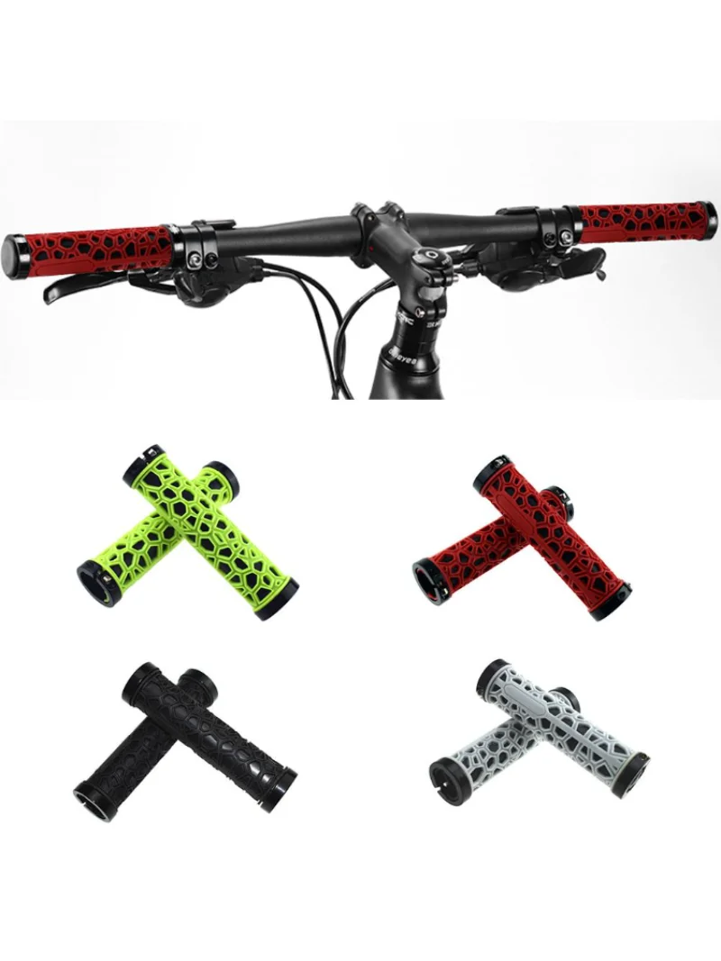 

2Pcs MTB Cycling Mountain Bicycle Scooter Bike Handle Bar Rubber Soft End Grip Handle Sets Cycling Bicycle Parts