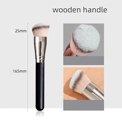 Seamless Angled Foundation and Concealer Brush - Synthetic Cosmetics Beauty Tool (170Foundation Brush)