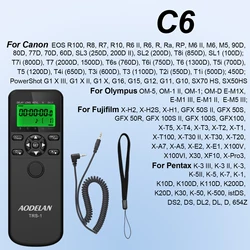 AODELAN Advanced Time Lapse Intervalometer Timer Remote Control Shutter Release (C6 for canon)