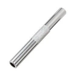 Portable Metal Straw Gadget for Men - Aluminum Alloy Tube Cigarette Accessory (1pcs silver)
