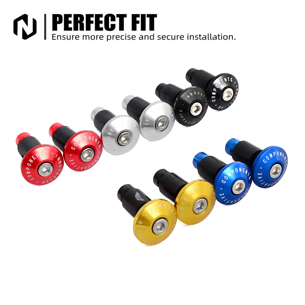 Universal Motorcycle Handlebar End Grips - Premium Quality for Enhanced Riding Experience