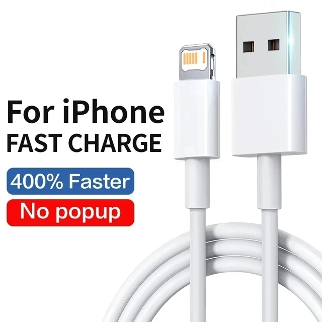 High-Speed USB Charger Cable with Fast Charging and Data Sync - Available in 1m, 1.5m, 2m Lengths