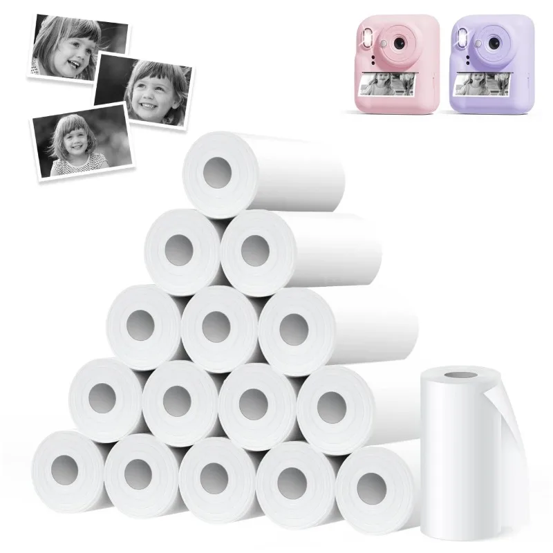 Thermal Paper Rolls for Children's Instant Print Cameras - 10-Pack