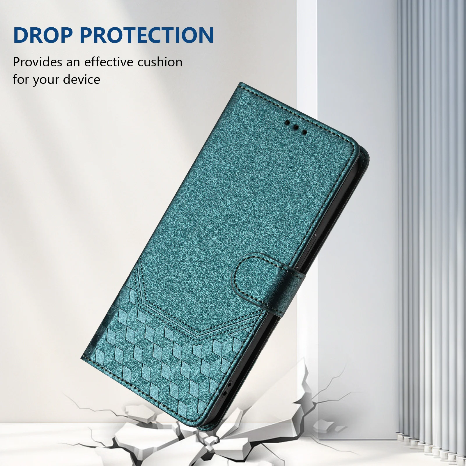 3D Leather Flip Cover Phone Wallet Case