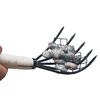 Sturdy Compact Claw Rake with Mesh Net 5-Tine Clamming Claws Long Handled for Shell Clam Digger 15 Inch Hand Rake 6