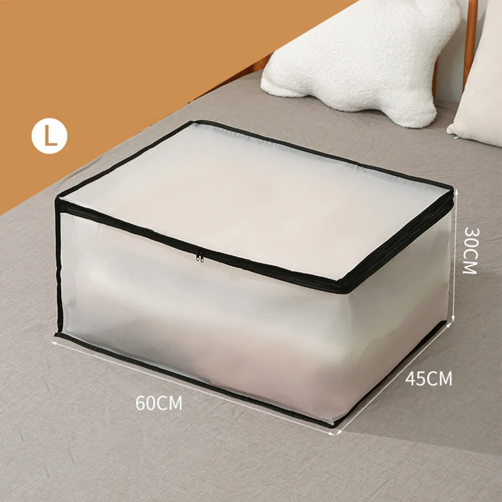 

Box Storage Bag Visible Washable Waterproof 60*45*30cm Breathable Clothes Dustproof Multi-purpose PEVA Material