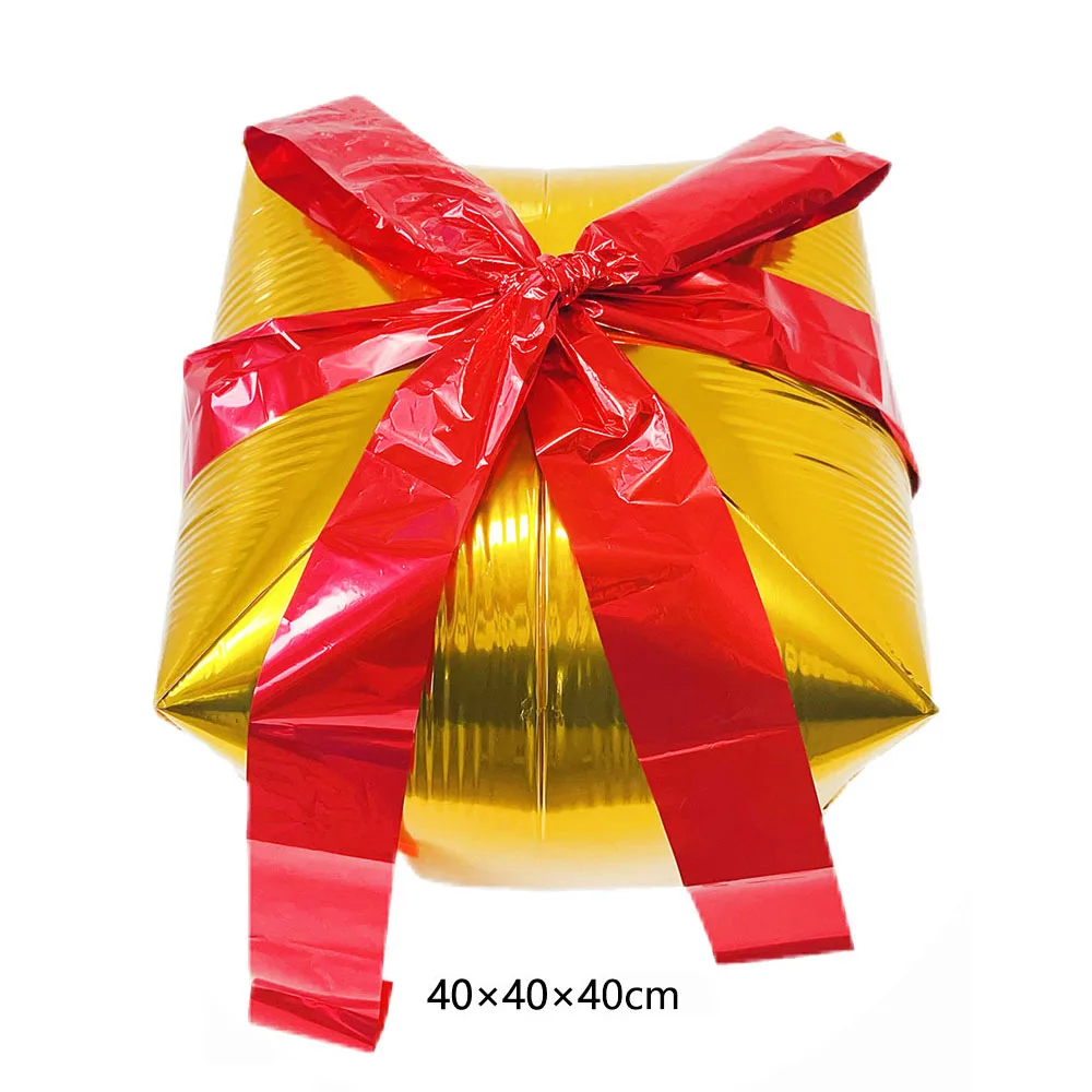 Stehende Schneemänner Weihnachtsballon Weihnachtsmann Geschenkbox Luftballons Weihnachten Neujahr Feiertage Heiligabend Dekorationen Kinder Geschenk – Detail 5