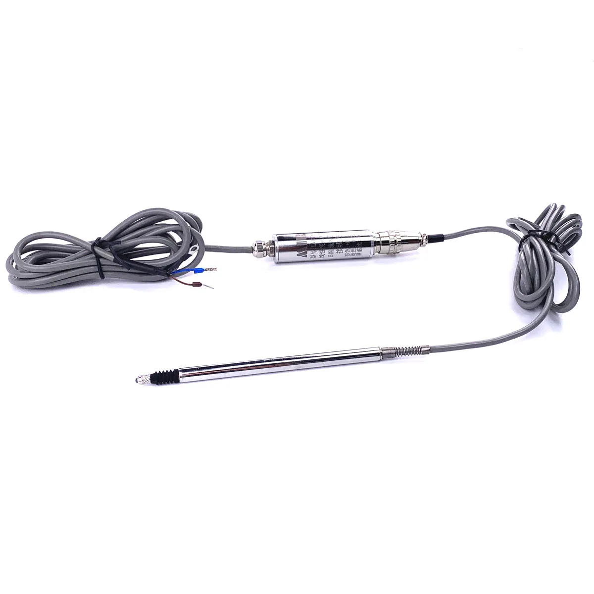 

Displacement sensor spring self resetting
