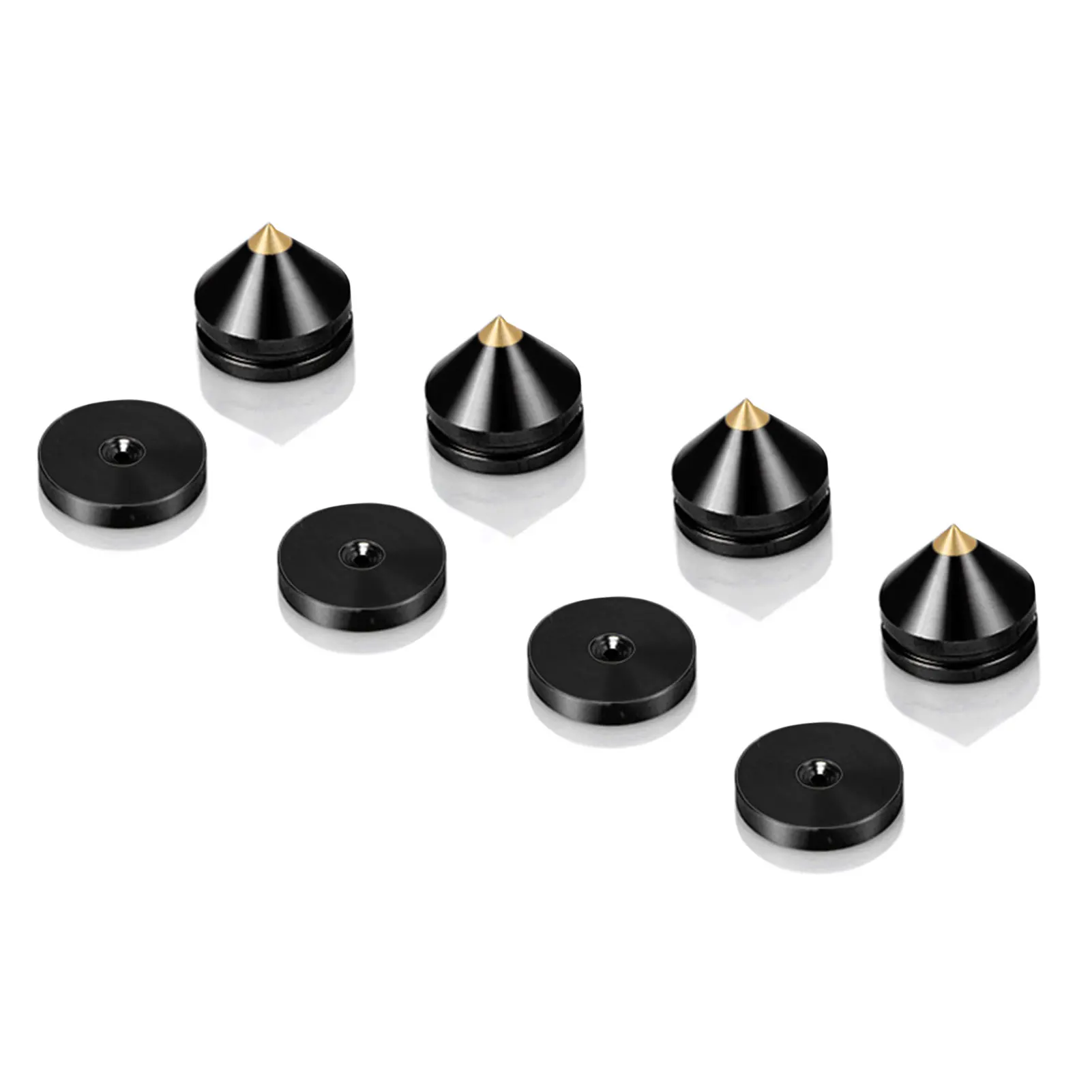 Speaker Stand Feet Pad Aluminium Alloy Metal Spikes Cone Floor Foot