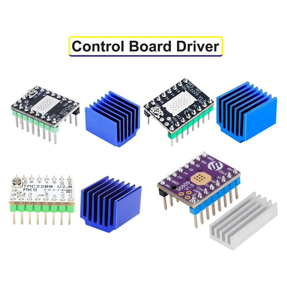 

Control Board Driver A4988 TMC2208 TMC2226 StepStick DRV8825 Stepper Motor Driver Motor Drive Module 3D Printer Parts