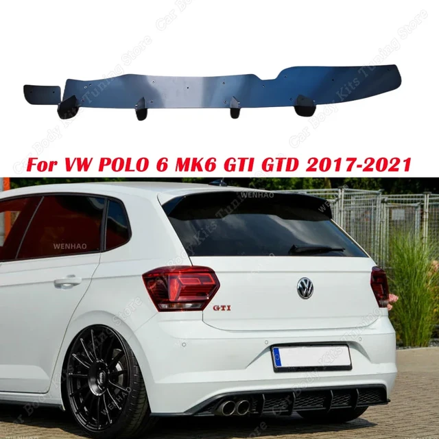 VW Polo 6 Rear Logo Black