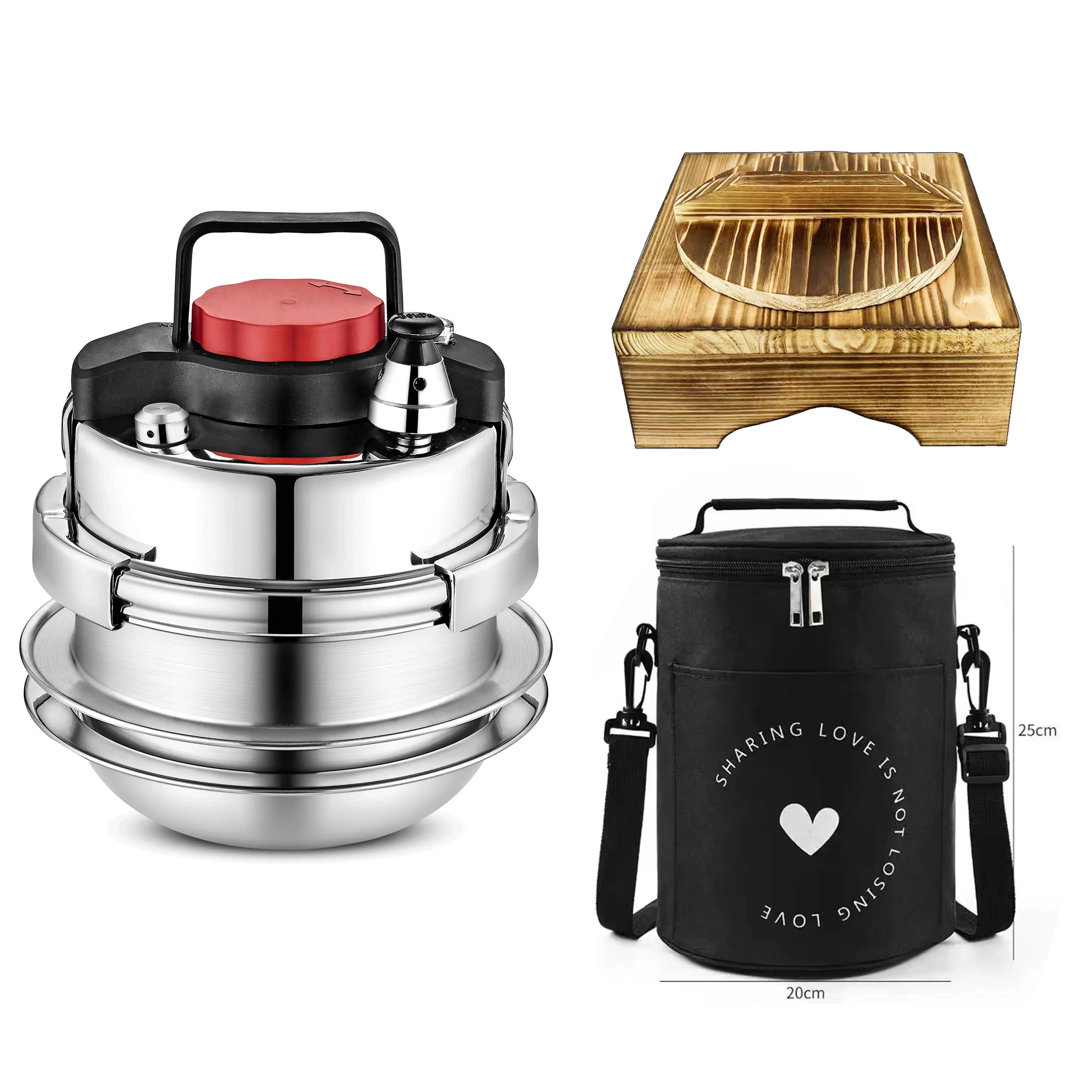 طنجرة ضغط صغيرة من الفولاذ المقاوم للصدأ ، طنجرة أ...