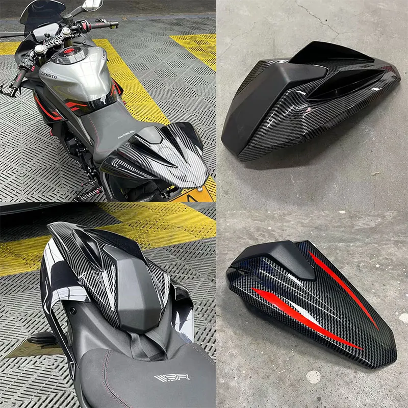 

For CFMOTO 450SR 450 SR 2022 2023 Motorcycle Rear Passenger Seat Cowl Pillion Fairing Tail Section Cover Hump Fairing Carbon
