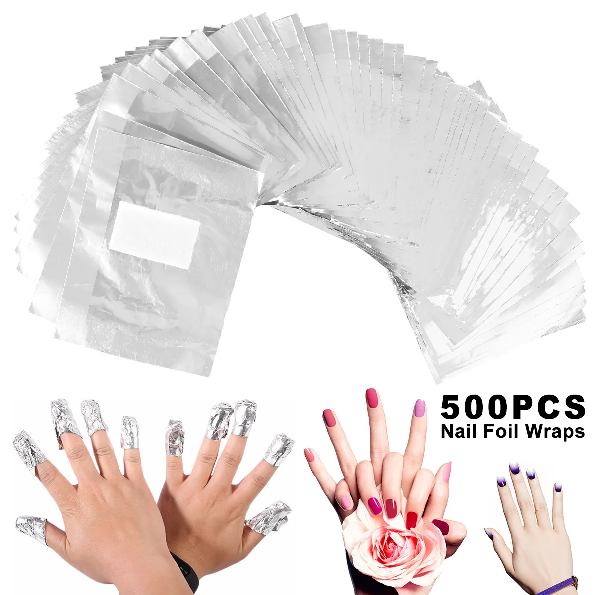 500Pcs Nail Polish Removal Wraps