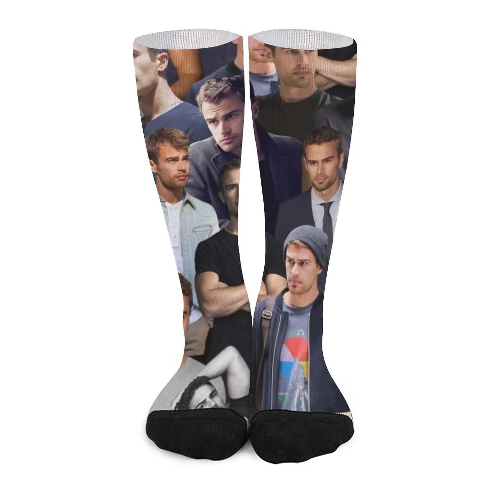 Theo James photo collage Socks kids socks happy socks Ankle socks woman journamm floral stickers creative scrapbook supplies collage junk journal diy cut decor photo album aesthetics craft stickers