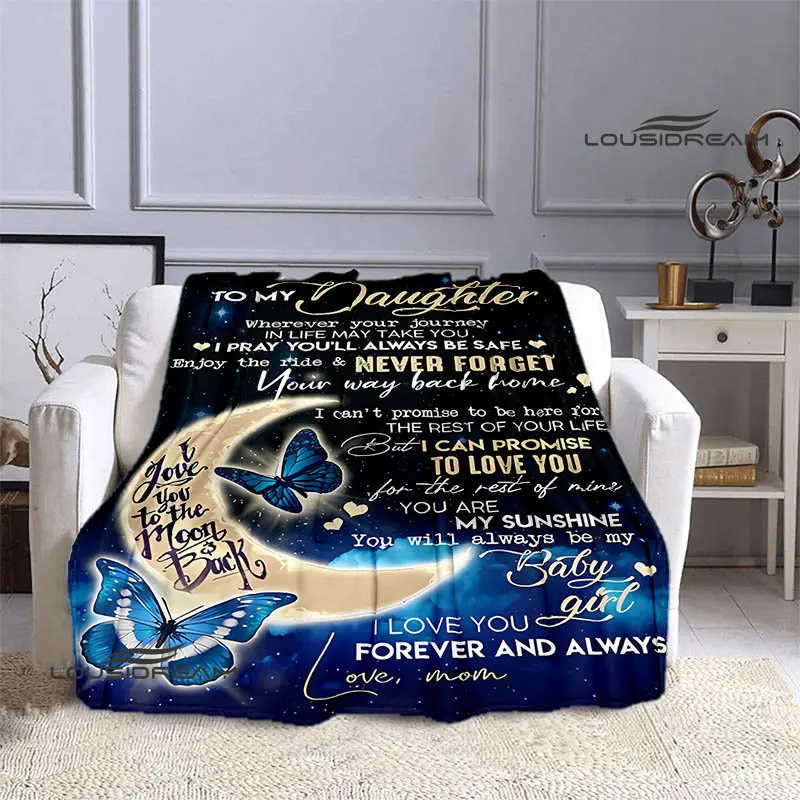

Blessings printed blanket children's warm blanket Picnic blanket Soft and comfortable blanket birthday gift