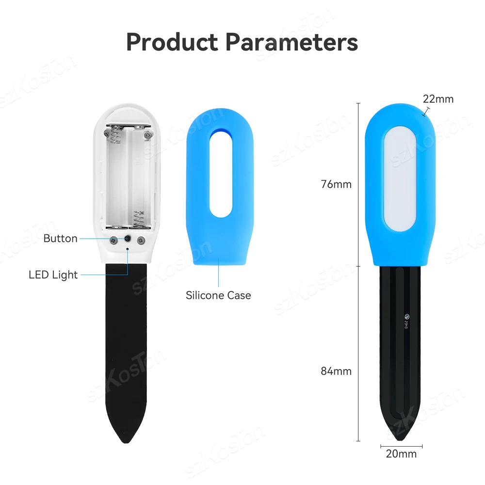 Tuya 스마트 정원 토양 수분 계량기, 화분에 심은 식물 온도 습도 센서 모니터, 식물 수분 실시간 테스트 도구