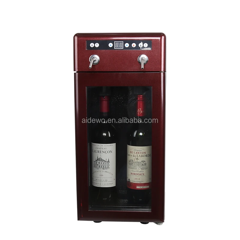 Small 2 Bottle Wine Cooler Cabinet Home Bar Fresh Keeping Cabinet