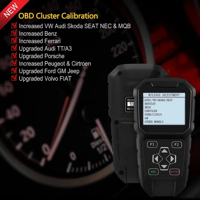 OBDPROG MT401 Cluster Correction Tool OBD2 Scanner Cluster Adjust Diagnose Cluster Reset Diagnostic Tools Cluster Calibration 2