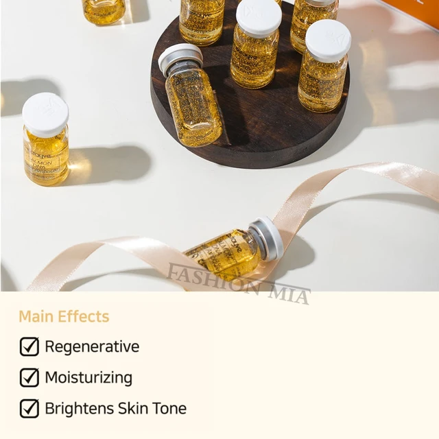 Stayve 8ml Salmone DNA Fiala d'oro Kit siero Schiarente naturale Sbiancamento Idratante Ringiovanimento Cura del viso Pelle 2