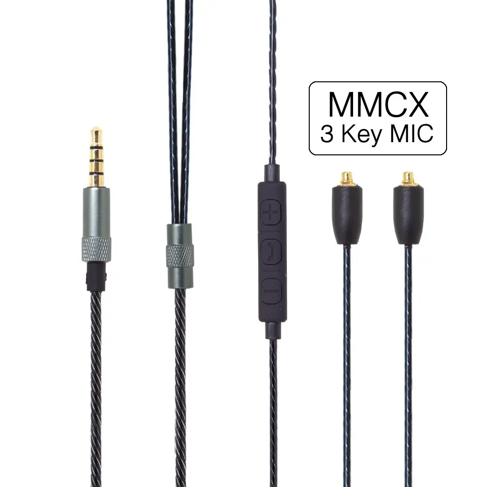 OFC MMCX Jack Replacement Cable Extension Cord For JVC HA-FW01 HA-FW02 HA-FW03 HA-FD01 HA-FD02 HA-FW10000 Headphones Earphones