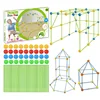 DIY tent Kids Construction Fort Toys Building Castles Tunnels Tents Kit 3D Play House Building Toys For XMAS Gift Building Block 2