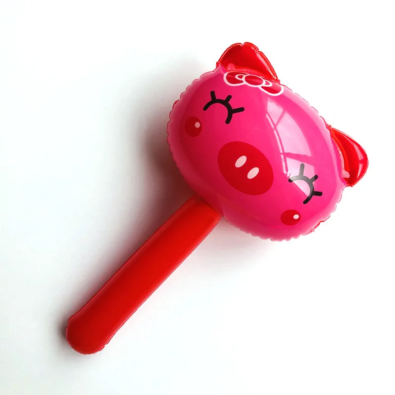 1Pc/6Pc Inflatable Toy Cute Cartoon Kids Funny Blowing Animals Inflatable Toy Vent Balls Antistress Hand Balloo Frog Sticks Kid Doll Accessory