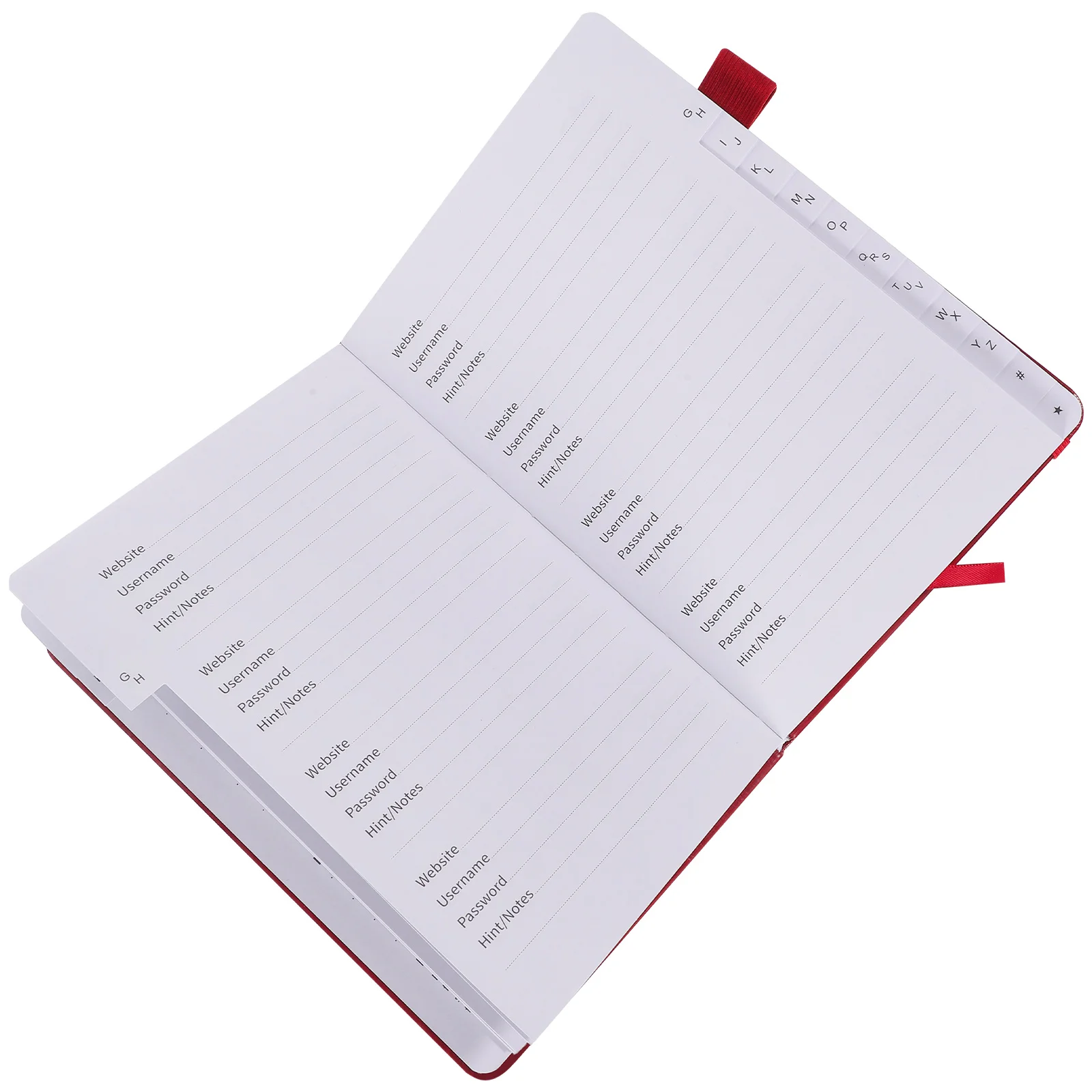 Address Book Password The Notebook Organizer Portable Index Paper for Addresses