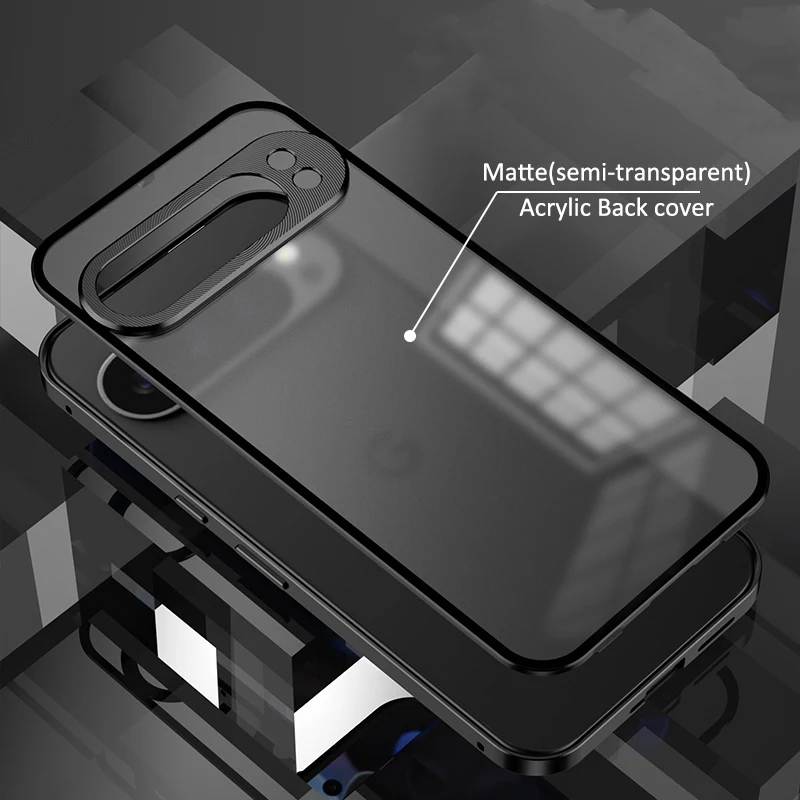 Aluminium Alloy Metal Frame Bumper with Acrylic Back Cover Case