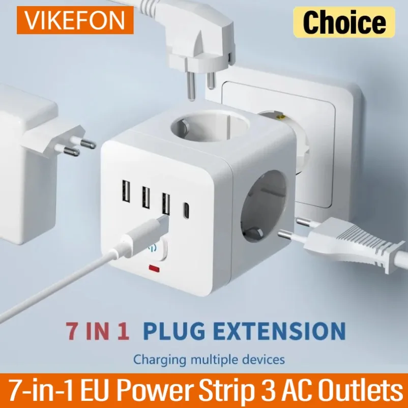 EU PowerStrip 7-in-1 - Desktop Use