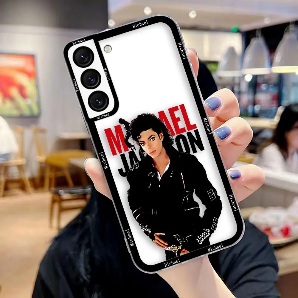 Crystal Clear Phone Case with Michael Jackson Dancer Design