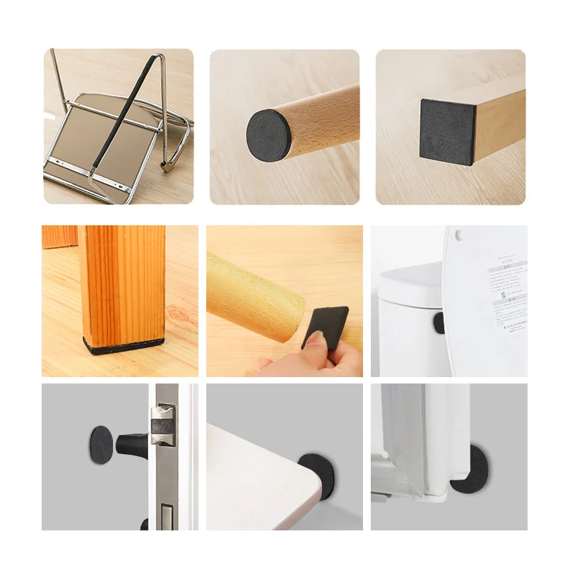 Furniture Leg Pads Furniture Foot Pads Furniture Leg Caps Rubber Furniture Feet Pads Furniture Feet Furniture Foot Protector Chair Leg Protector Furniture Foot Mats 2M 5M/Roll Self-Adhesive Felt Furniture Leg Pad Anti-slip Mat Floor Protector Wear-resisting Table Chair Leg Sticky Back Bumper